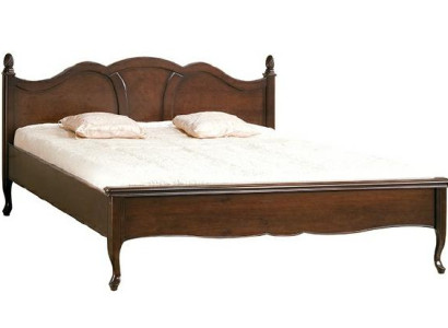 Classic s Bed Double bed Beds Leather Textile Real Antique Style Wood